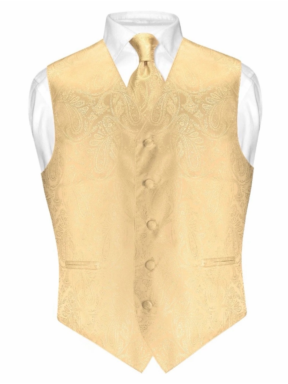 Mustard Vest & Tie